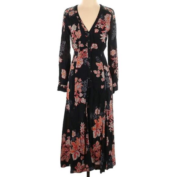 Free People Miranda Print Midi Dress - Picture 2 of 6